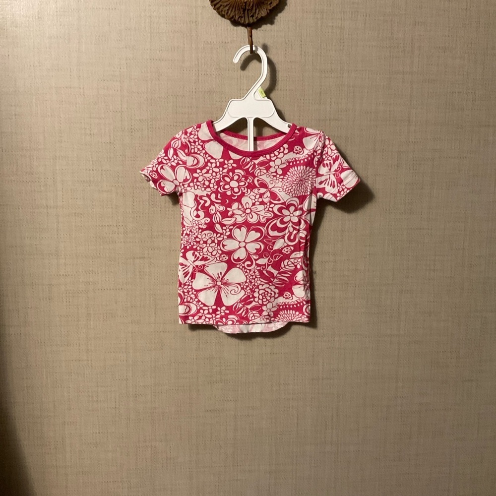 Vibrant Floral Kids T-Shirt - Pink